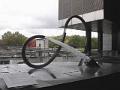 Crazy water works in front of the science museum
